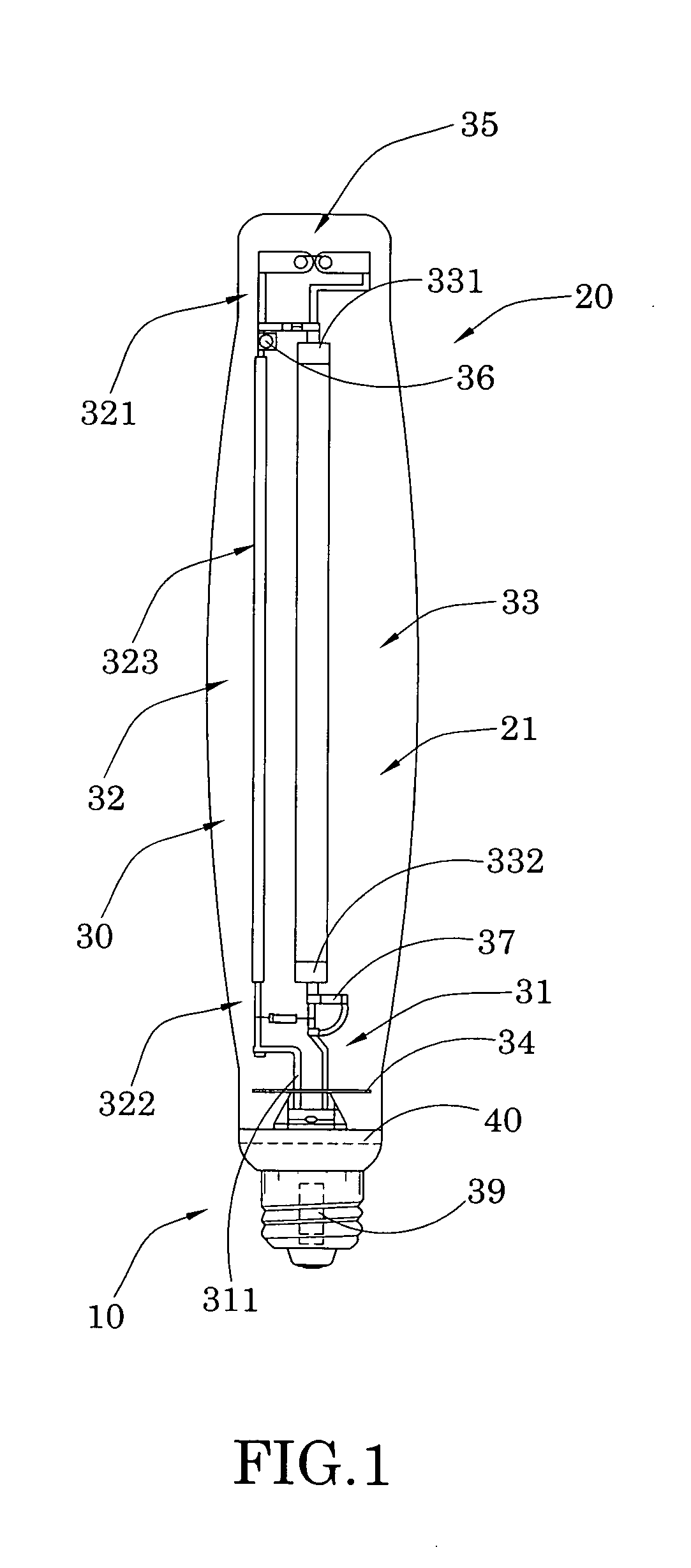 High pressure sodium lamp