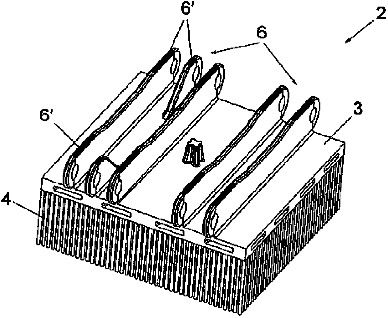 Plastic, modular and self-engaging bristle brush