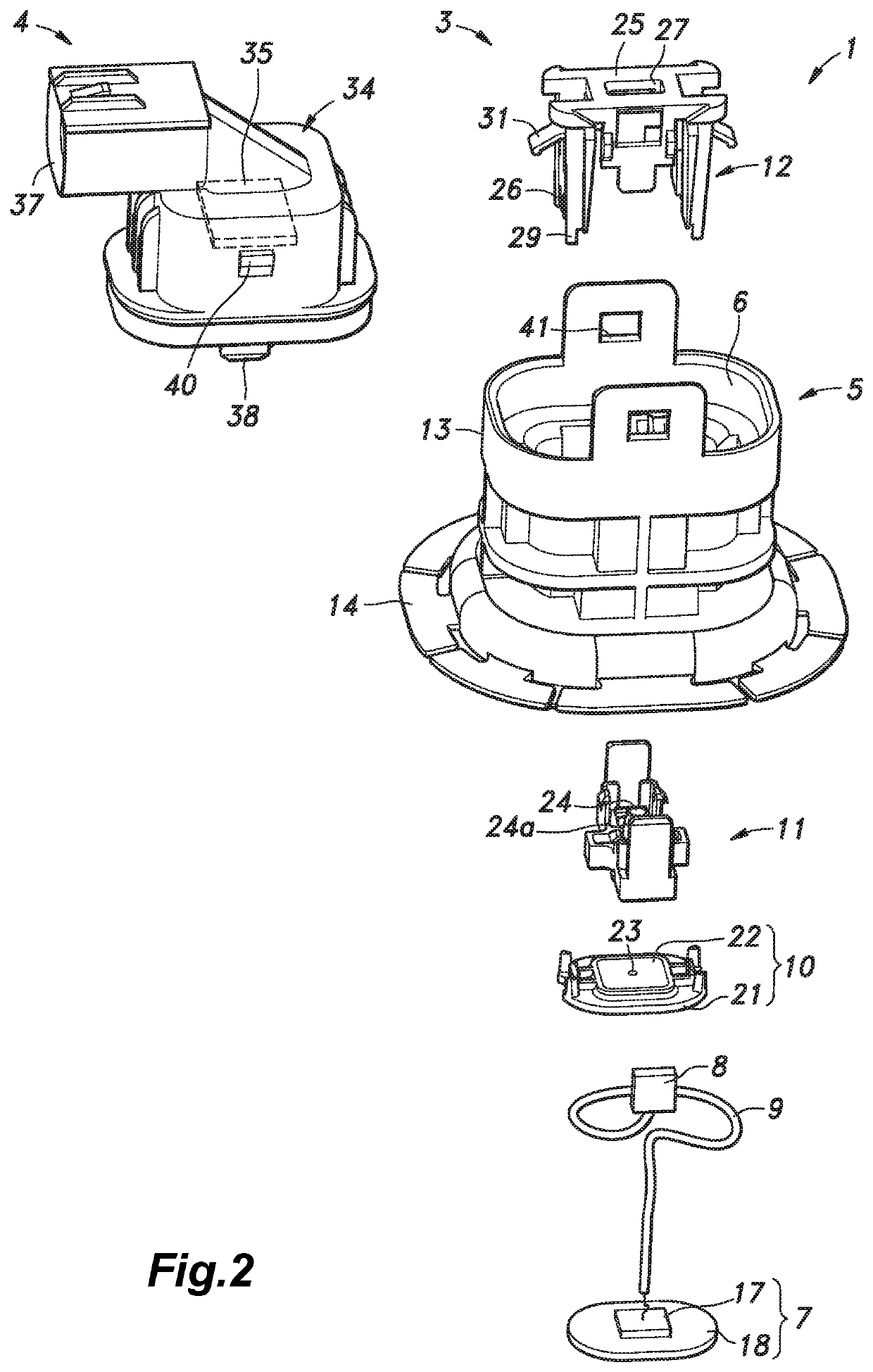 Sensor assembly and mounting method therefor