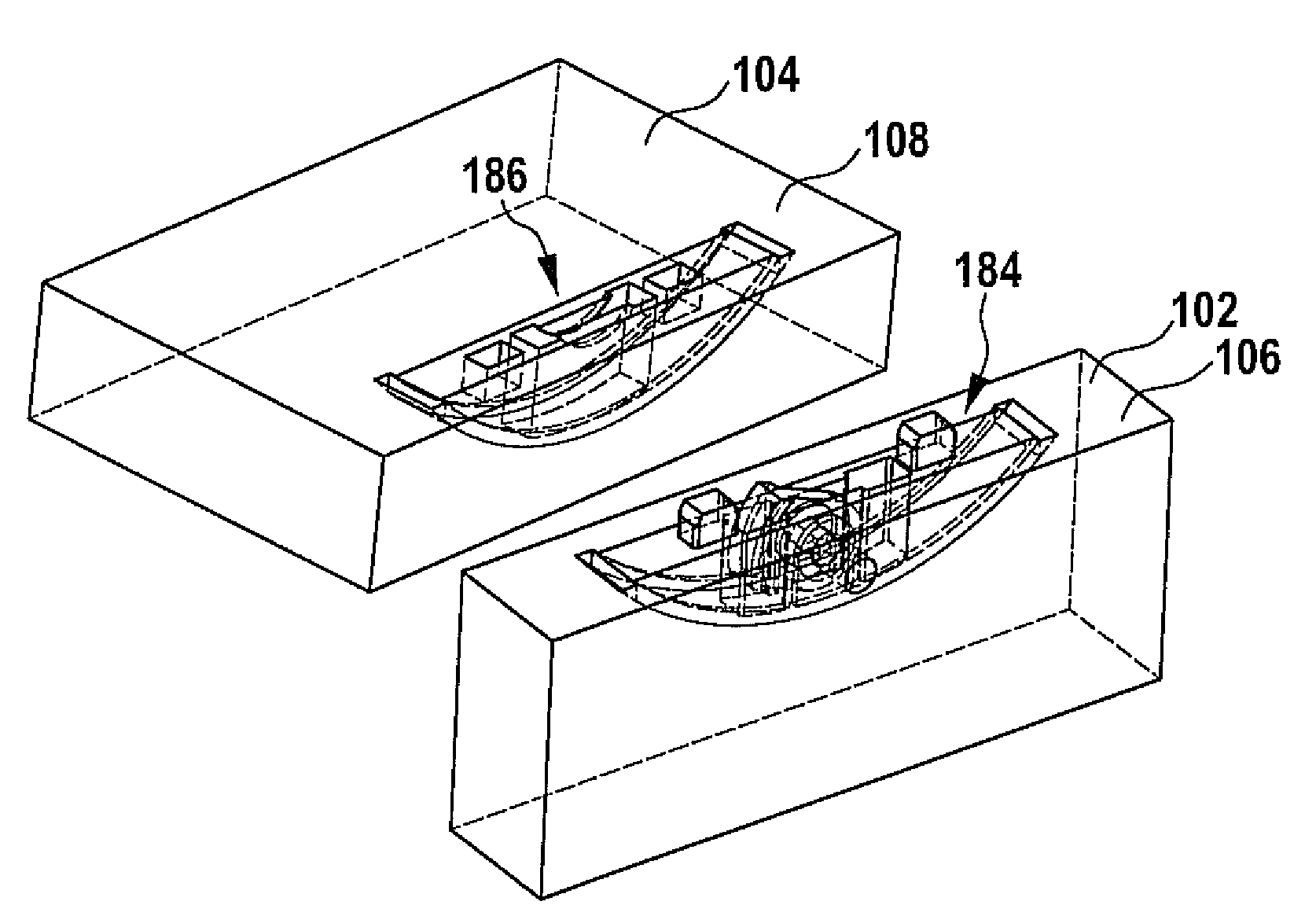 Connecting means and method of producing a connection between a first component and a second component