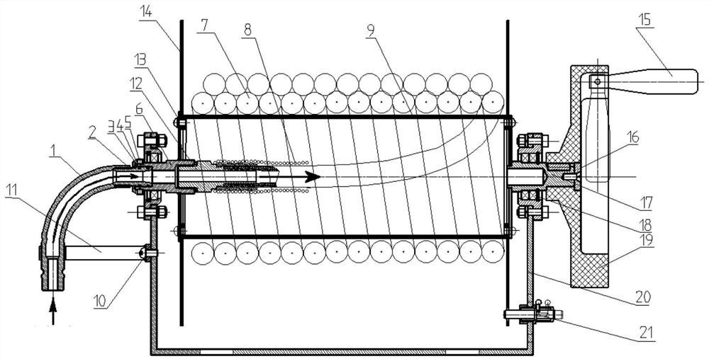 A water hose reel for a fire-fighting motorcycle