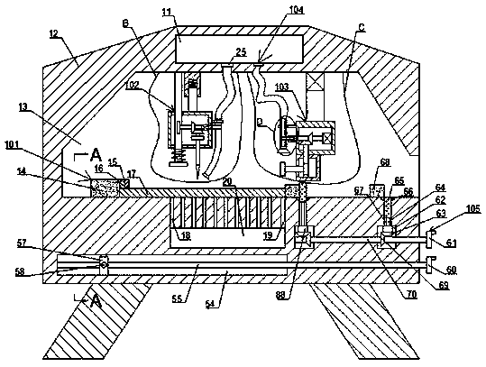 Adjustable water-based cutting device based on brittle materials