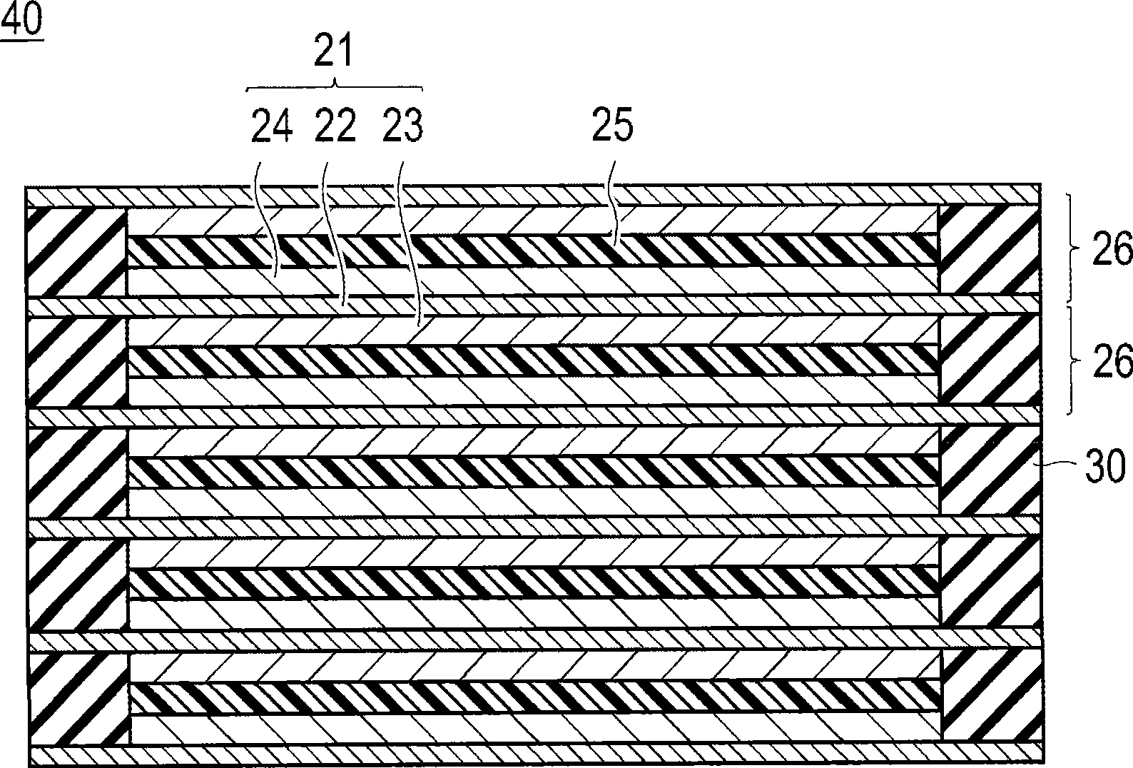 Bipolar secondary battery, battery asembly formed by connecting said batteries and vehicle mounting same