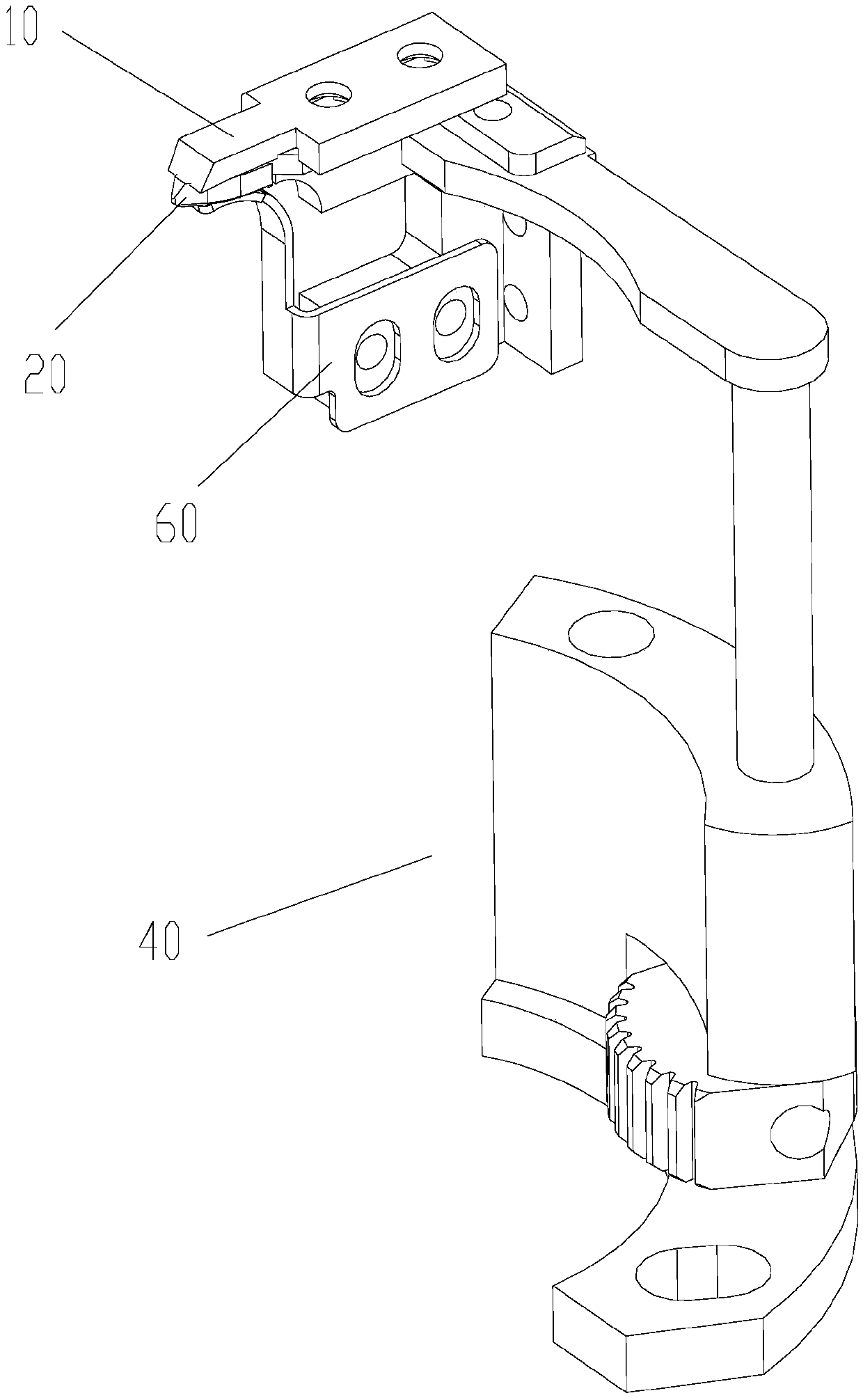 Thread trimming mechanism and sewing machine with same