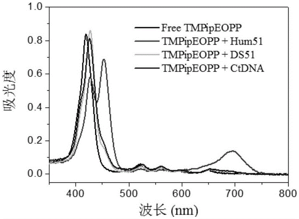 Application of water-soluble porphyrin in preparing photodynamic therapy medicine