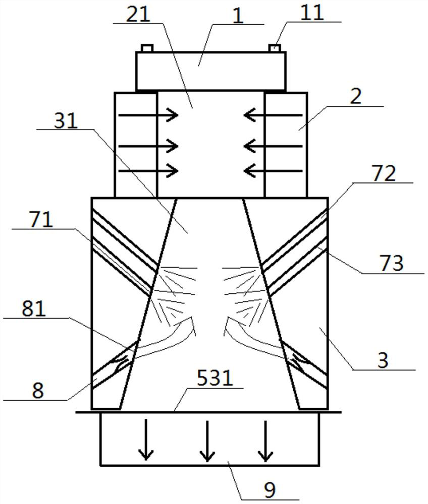 A manufacturing device and process for absorbing antibacterial nonwovens for medical protective clothing