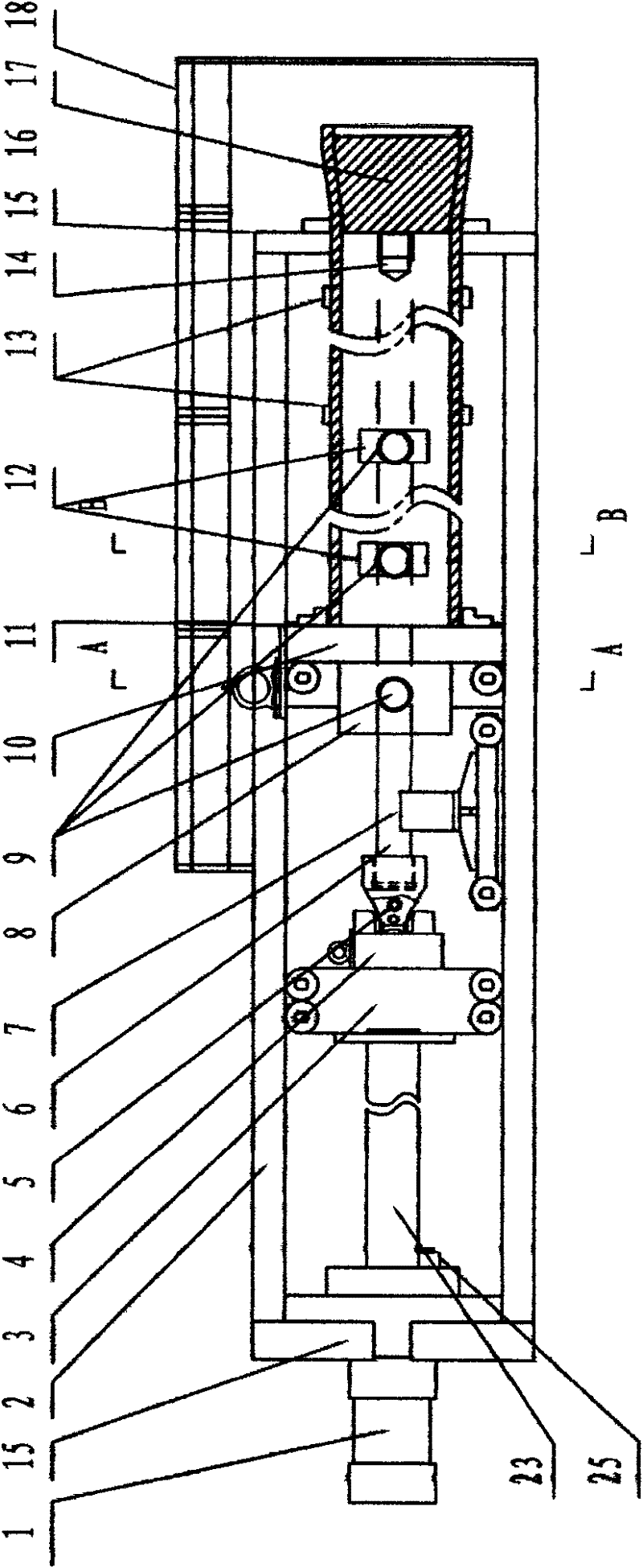 Combined loading expansion test device for entity expansion pipe