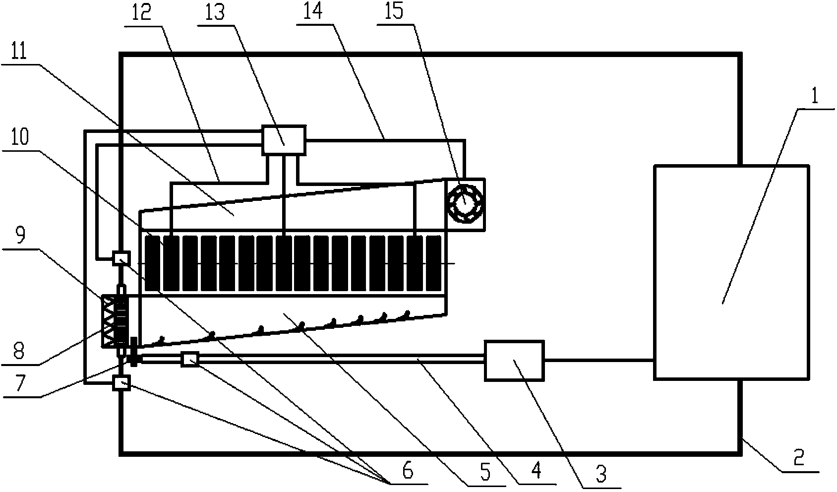 Power battery module temperature control system for new energy coach