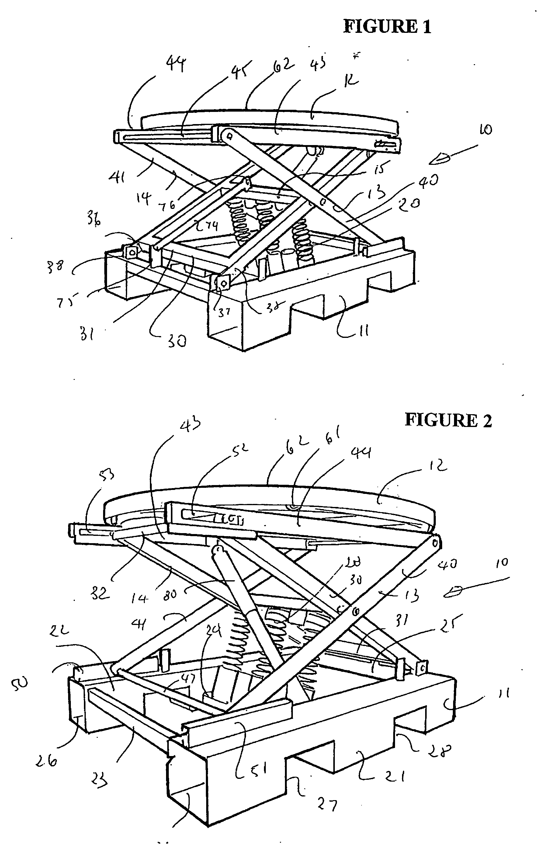 Elevating load platforms