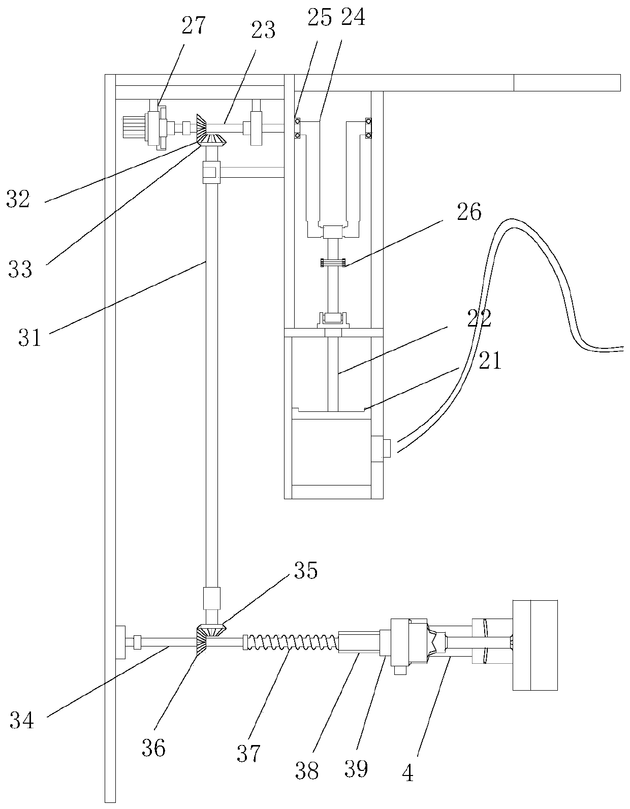 Rapeseed oil filling and conveying structure