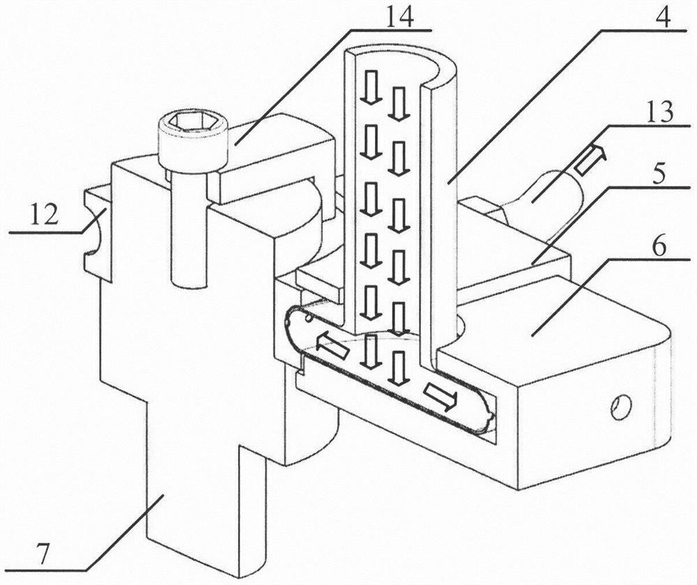 A low-frequency vibration-assisted plunge-cut electrolytic turning processing method and implementation device