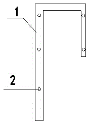 Construction method for pouring water-stopping upstanding beams in kitchens and toilets