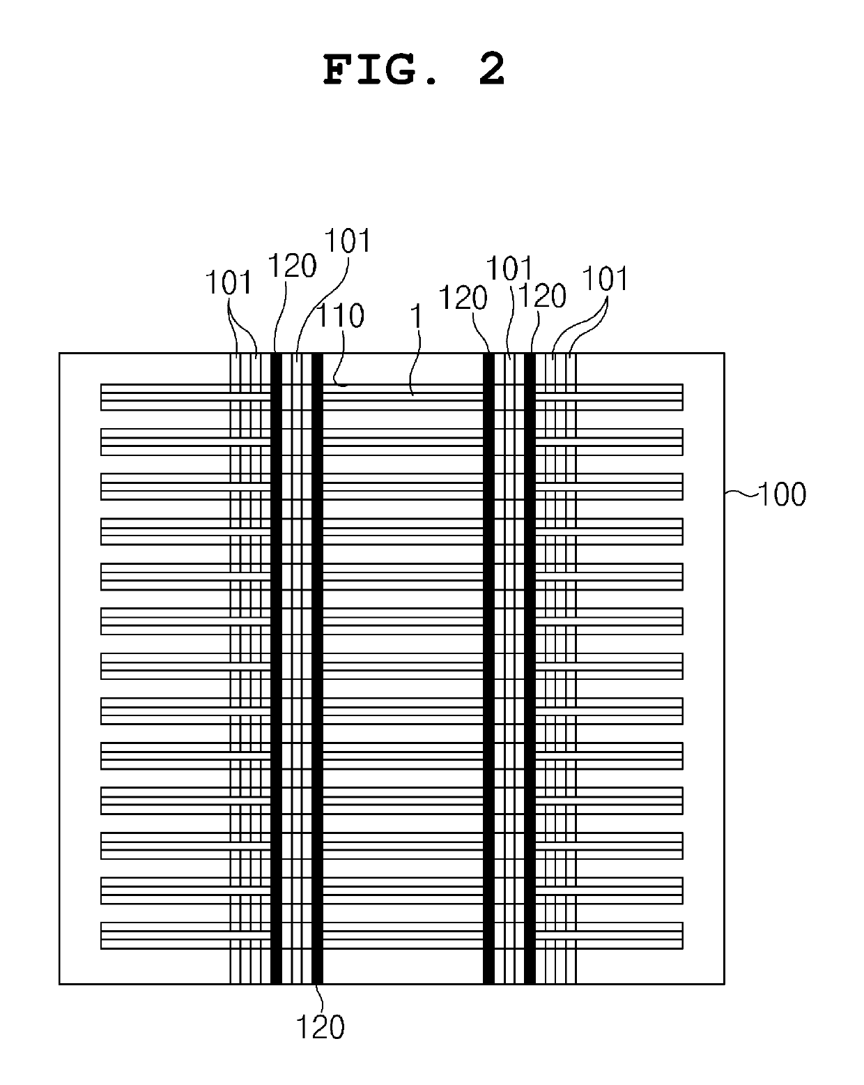 Tray to accommodate batteries having various sizes