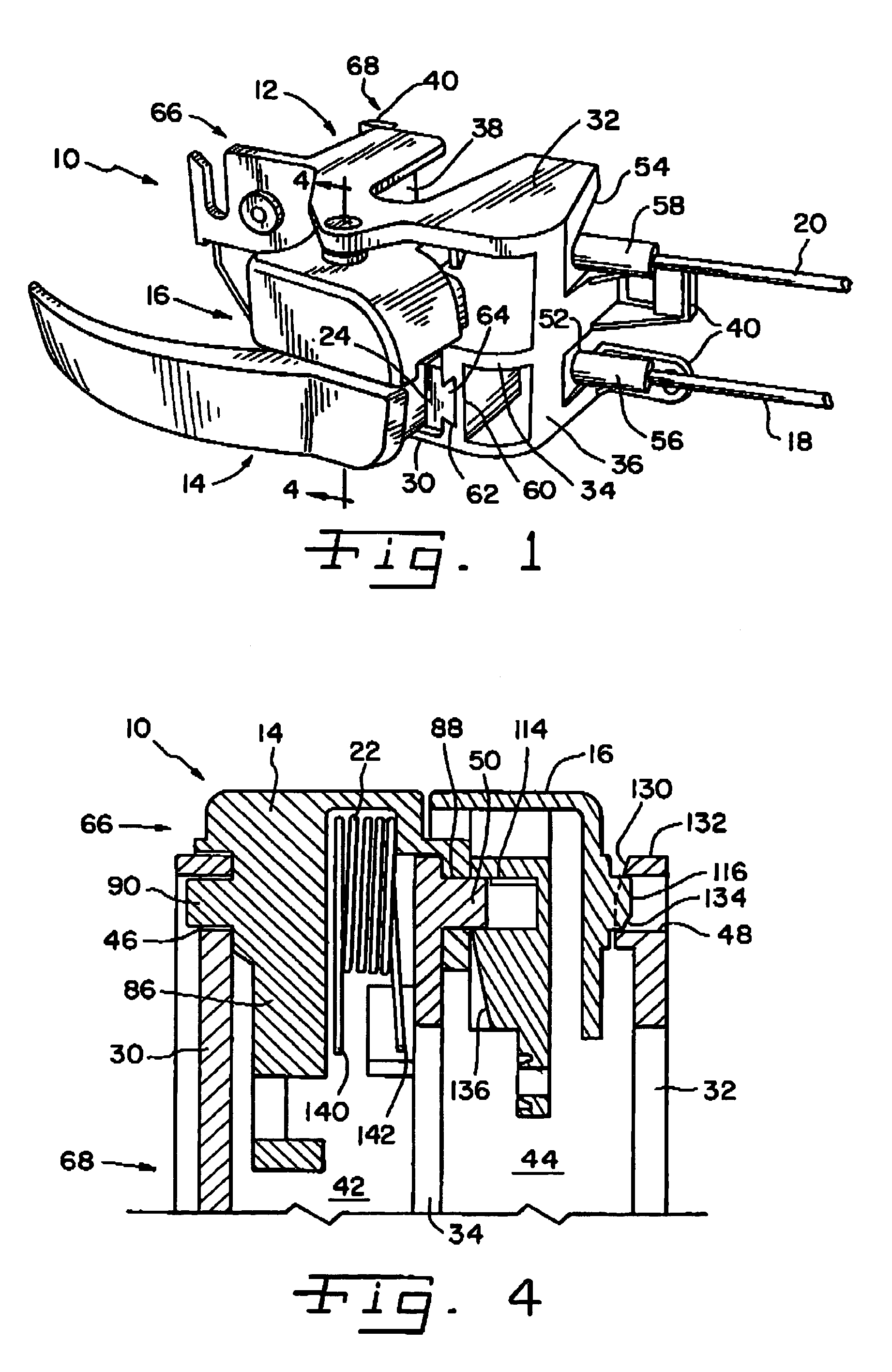 Pinless inside door handle assembly