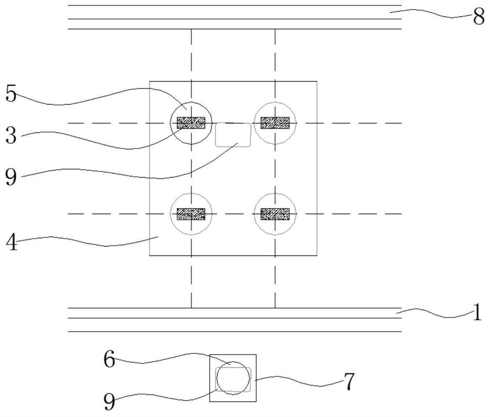 Subway station and bridge co-construction structure and construction method