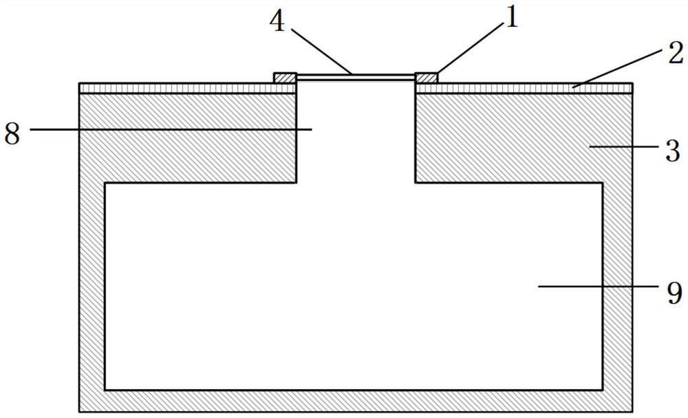 Sensitivity enhancing device for hot-wire type acoustic mass point vibration velocity sensor