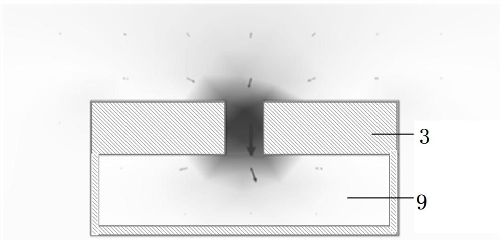 Sensitivity enhancing device for hot-wire type acoustic mass point vibration velocity sensor