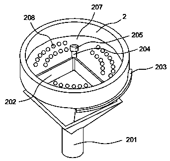 Discharging device for bait inputting machine of net cage