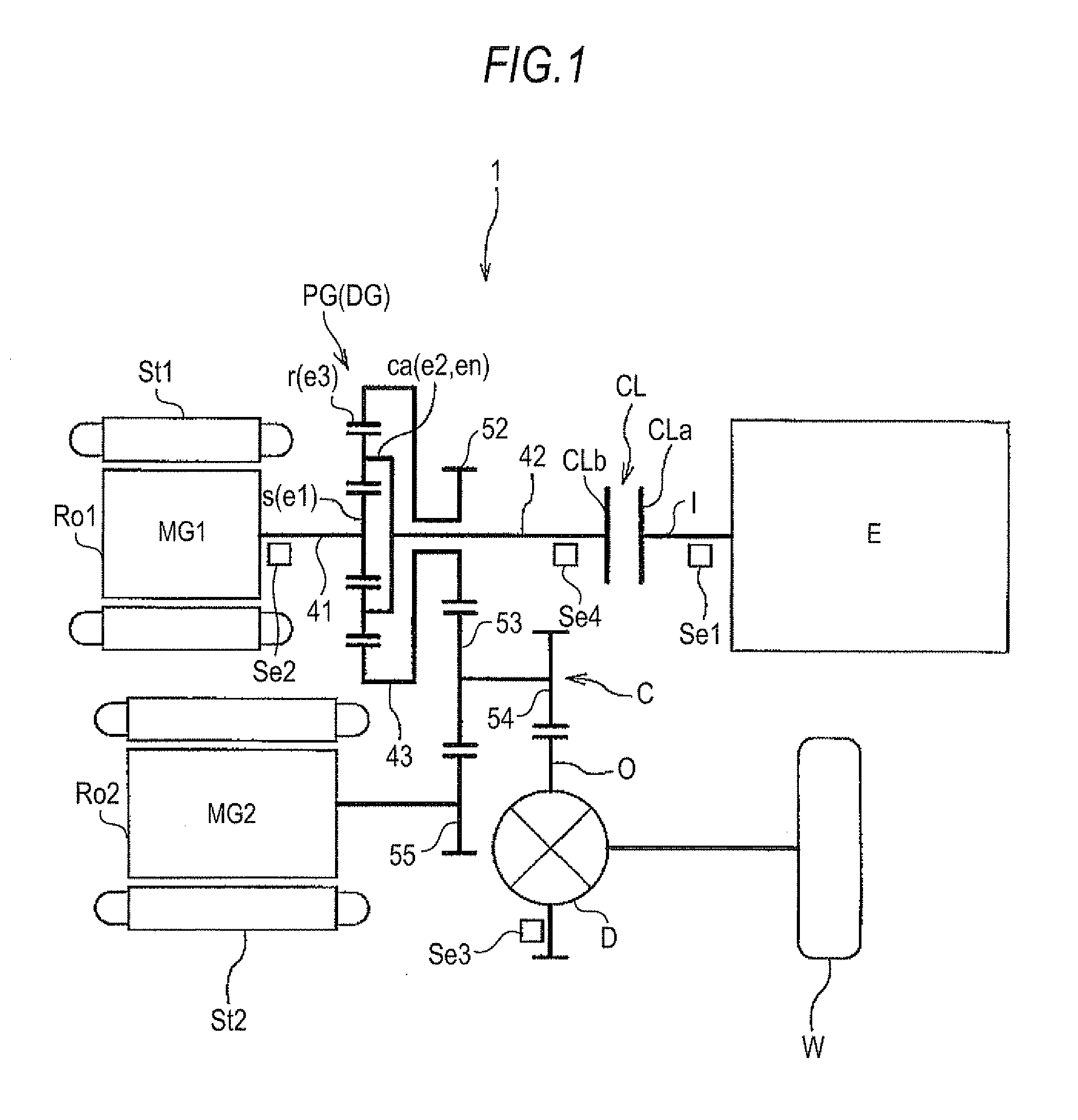 Driving device for vehicle