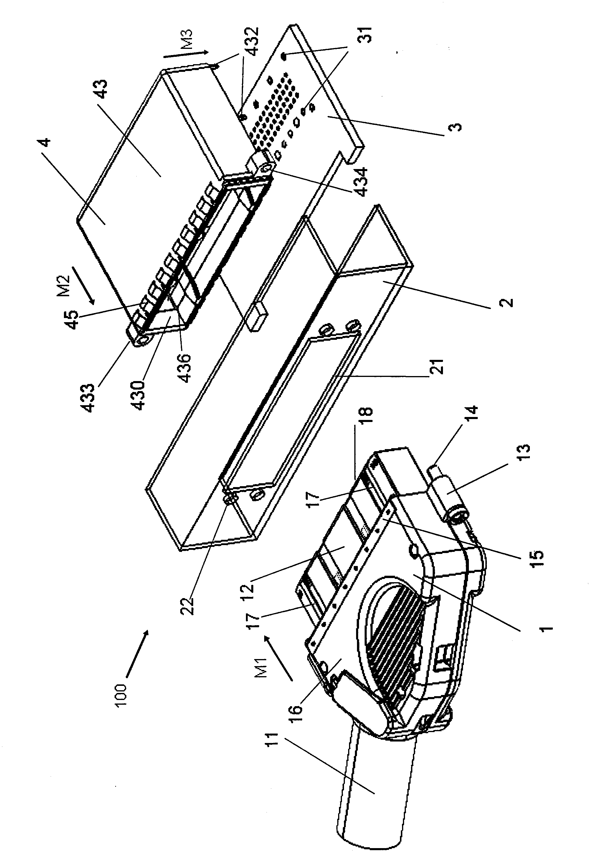 Connecting device and connecting device assembly