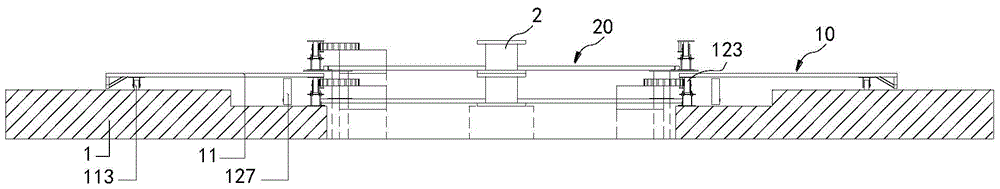 A stage mechanical rotating device