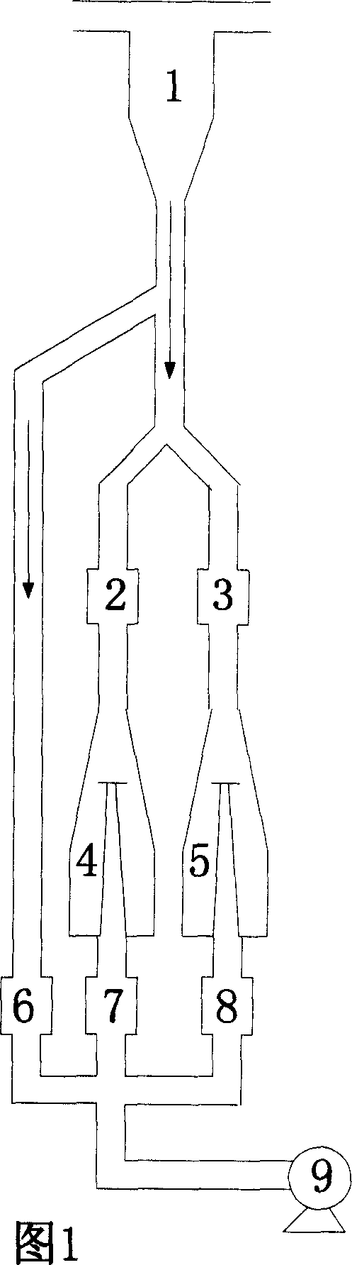 Method for monitoring atmospheric particles online by differential vibrating microbalance method and monitoring instrument