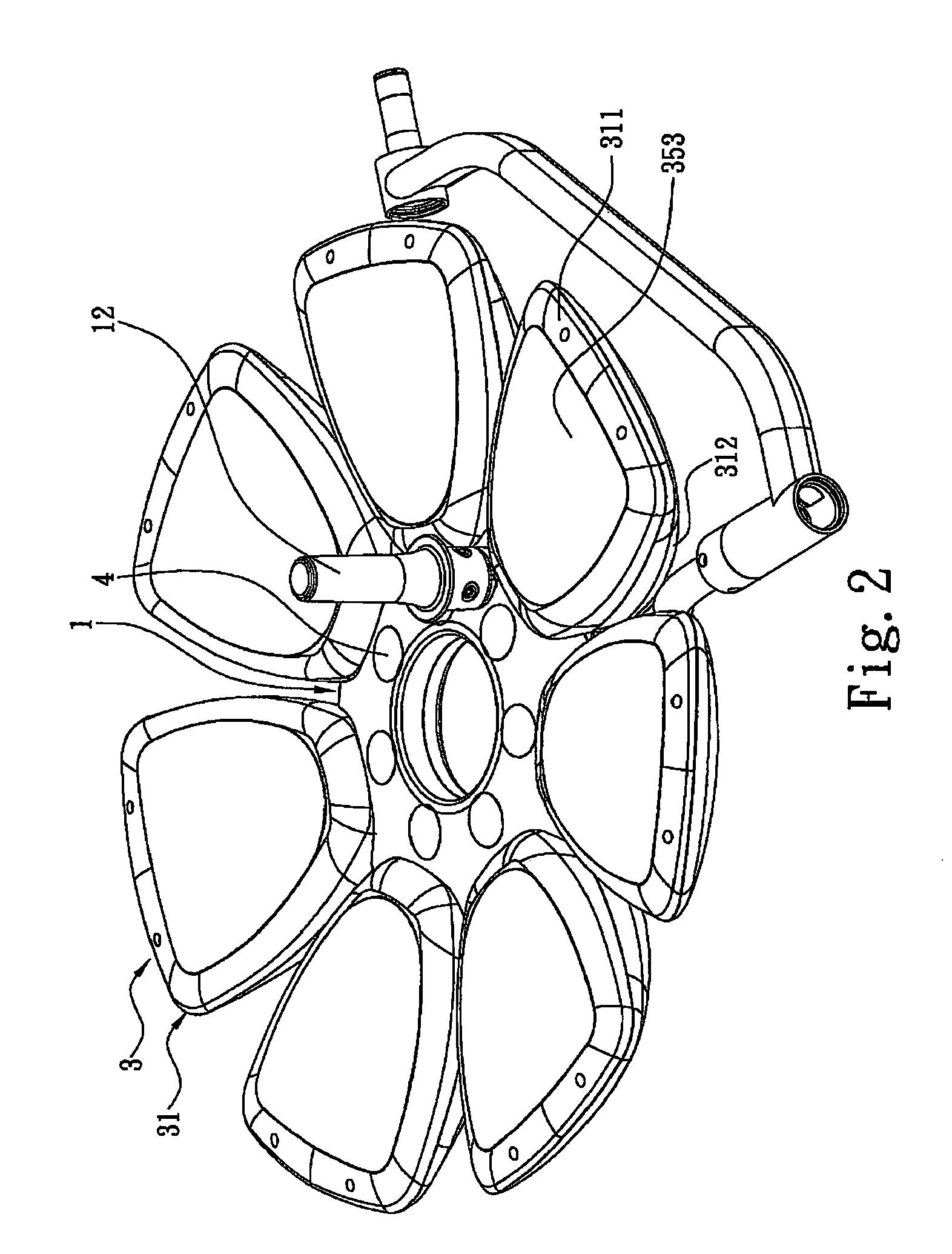 Multi-source shadowless operating lamp