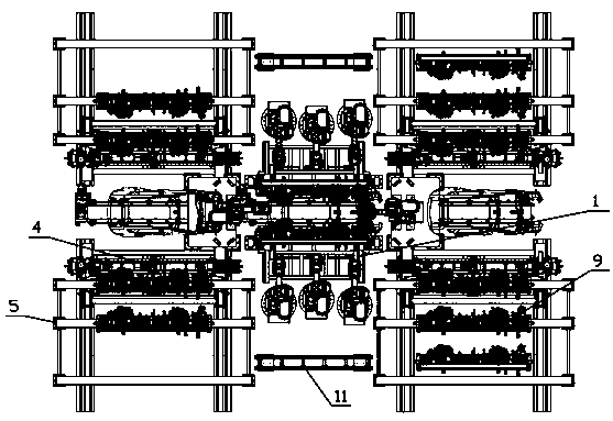 System and method for automatically changing multi-vehicle type car body positioning fixtures for flexible welding of robot