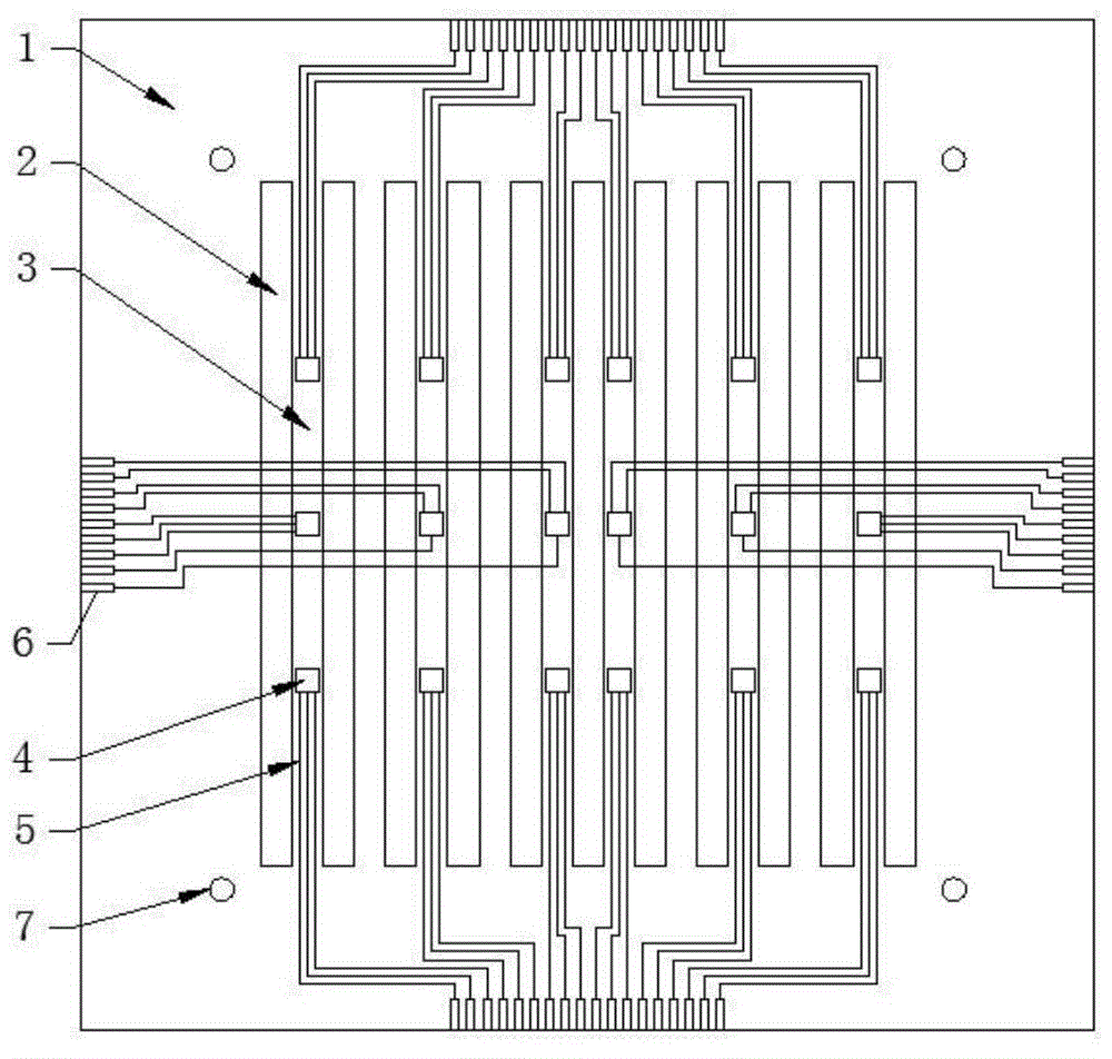 Fuel cell interior humidity-current density distribution measurement male tab