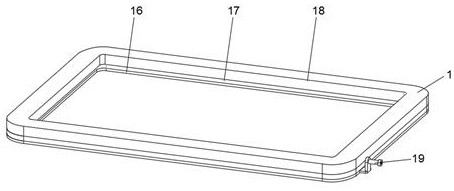 An assembly line transmission and fixing device for wine box packaging and printing