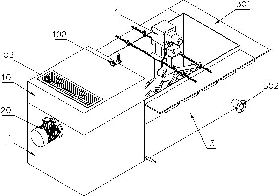 A petrochemical oil-water separation device