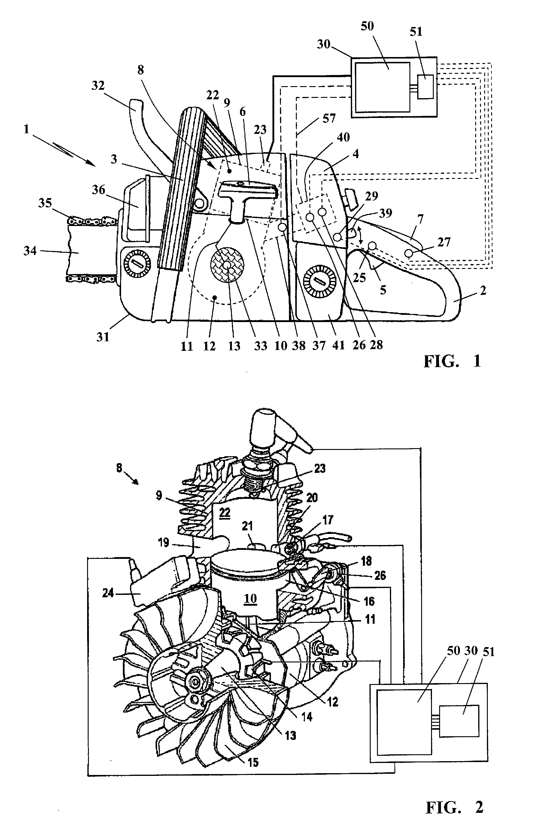 Method for controlling the limiting of the rotational speed of a combustion engine