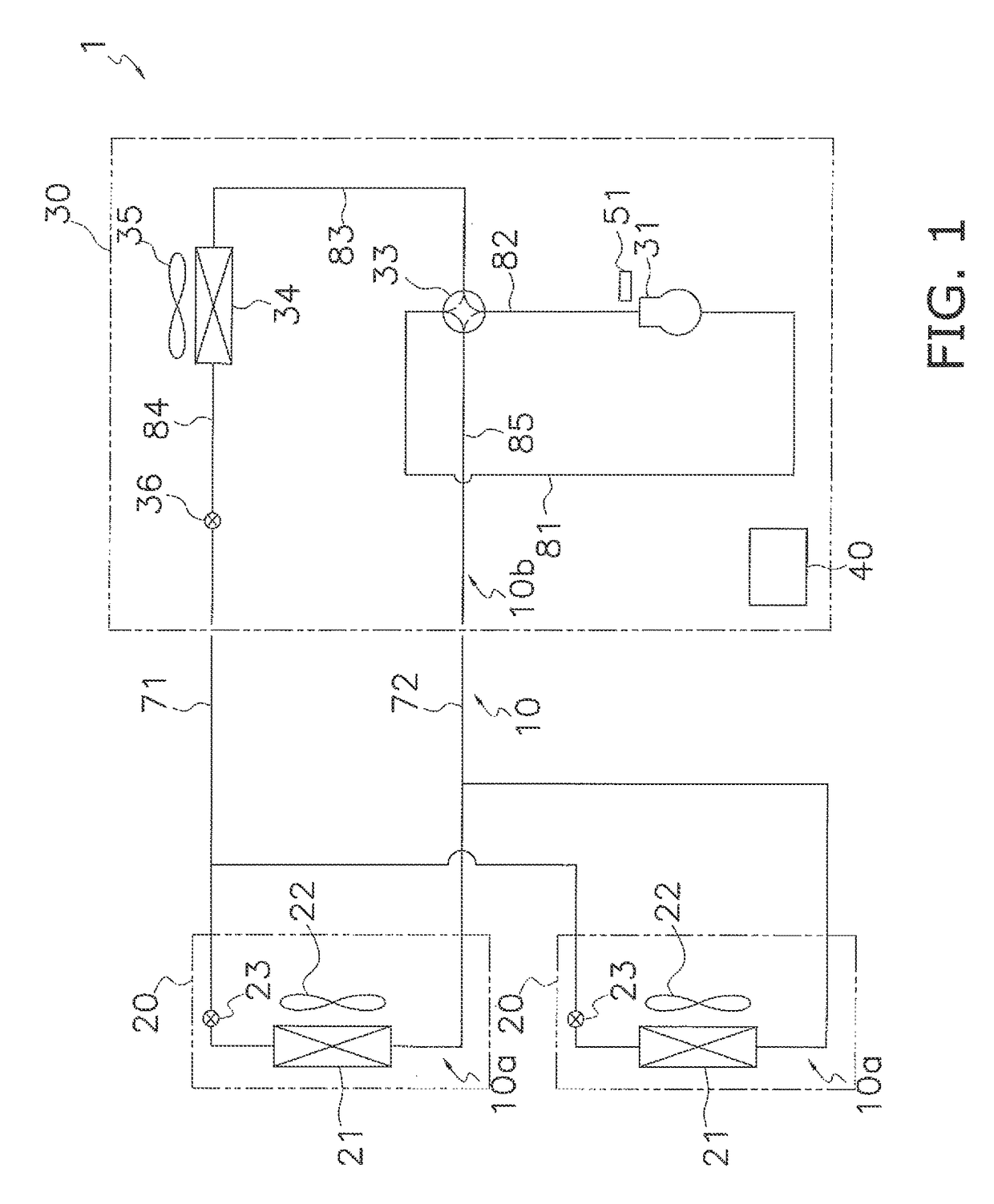 Refrigerating device