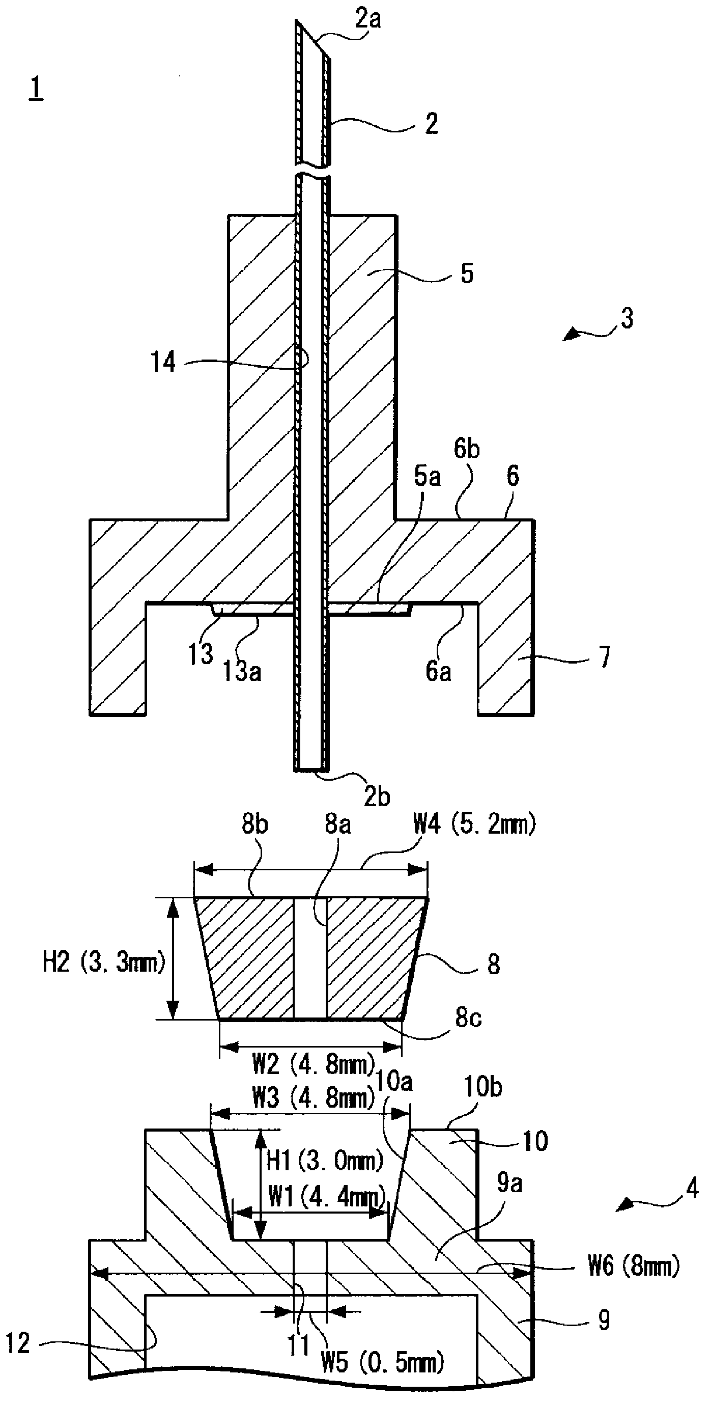 Medical instrument with attached needle