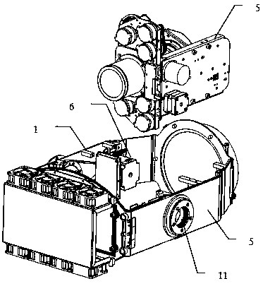 Side-placed stage lamp optical system