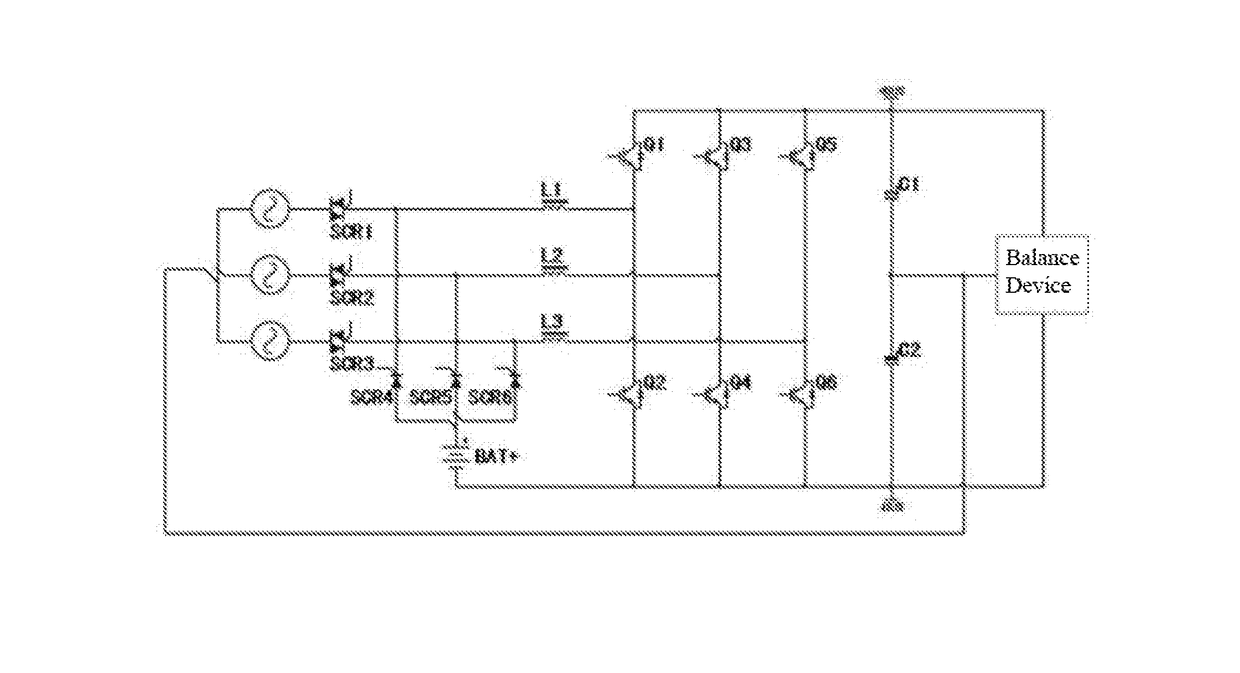 Three-phase boost rectifier circuit and control method thereof, and an uninterrupted power supply