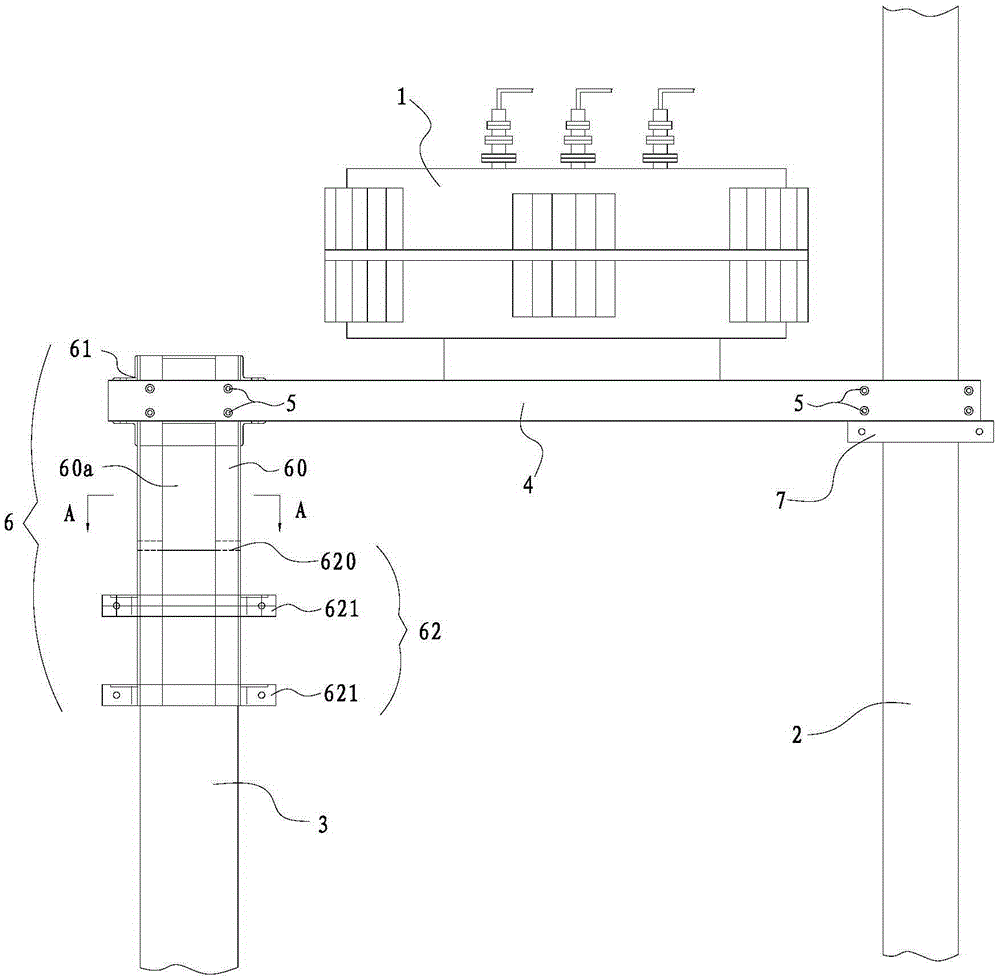 A mounting bracket for a transformer