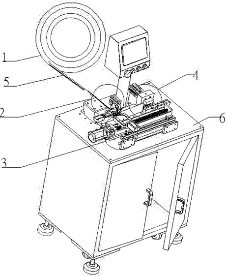 Vertical automatic mounting device for connector push rods