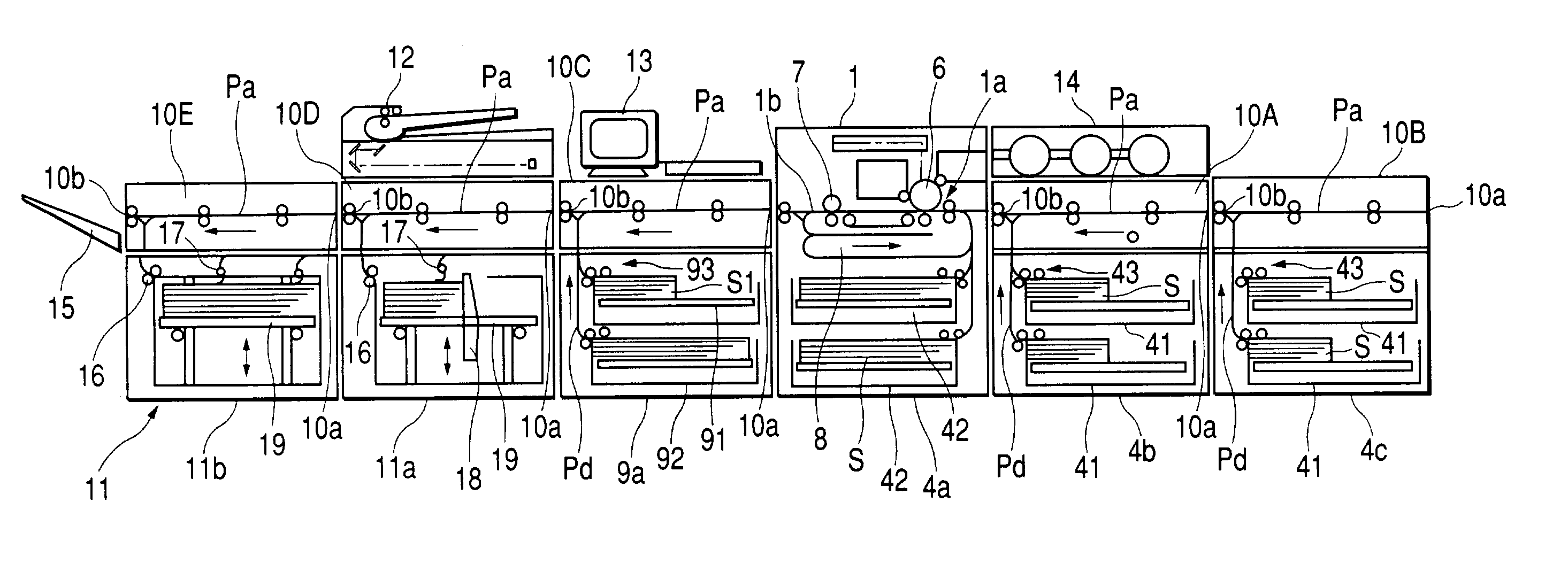 Sheet processing apparatus with multiple conveying units