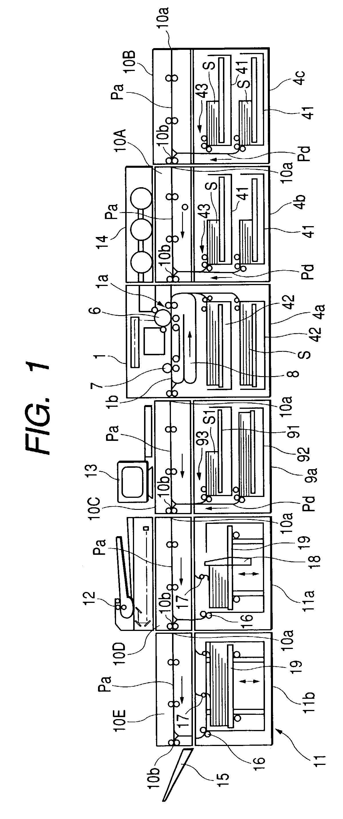 Sheet processing apparatus with multiple conveying units