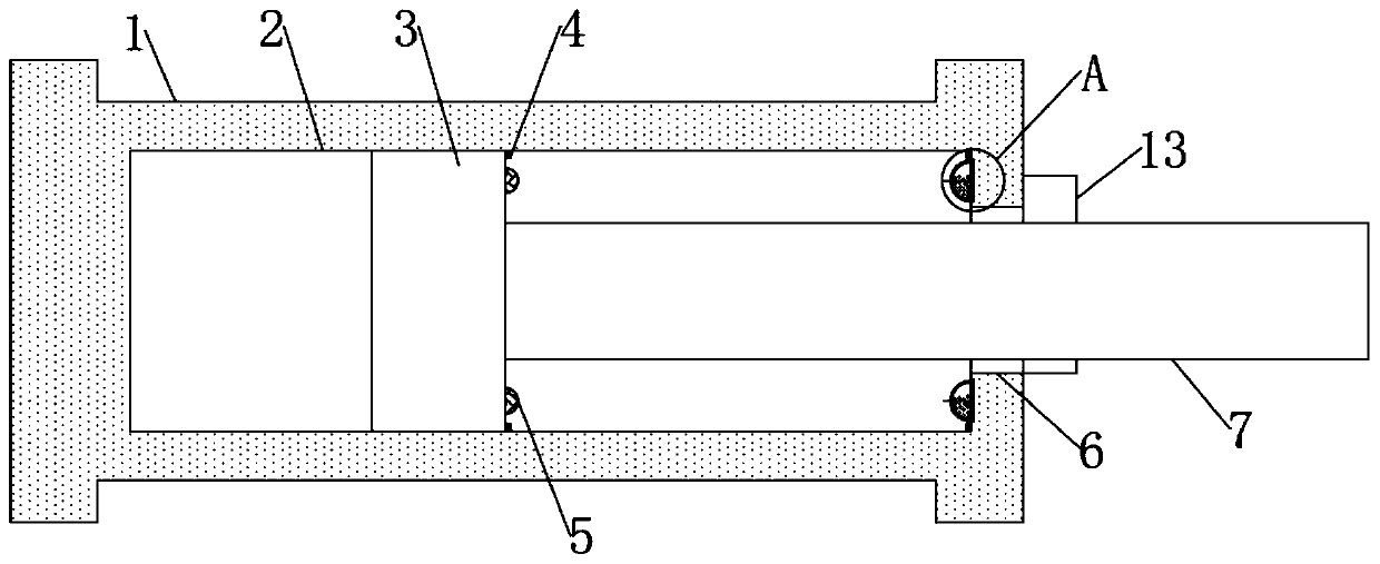 Hydraulic oil cylinder based on decompression and force reduction