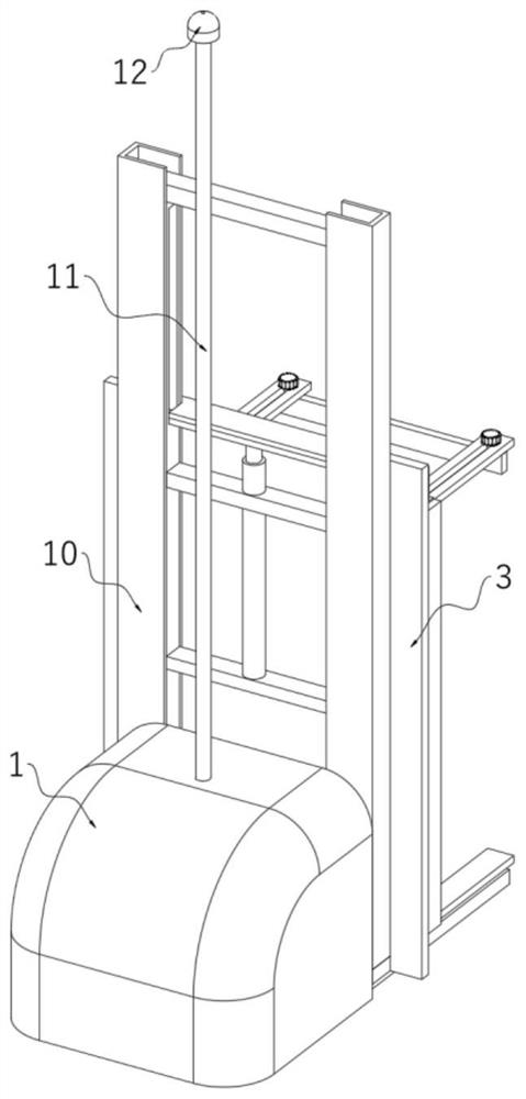 Forklift robot with spatial scanning and positioning structure