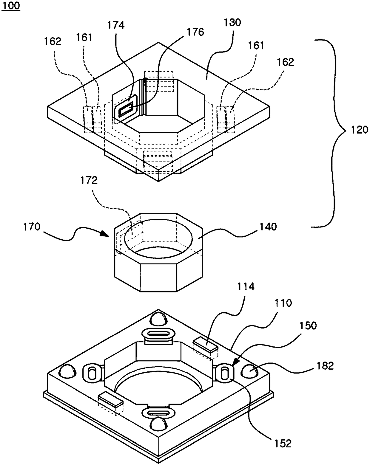 OIS camera module and dual camera system including the OIS camera module