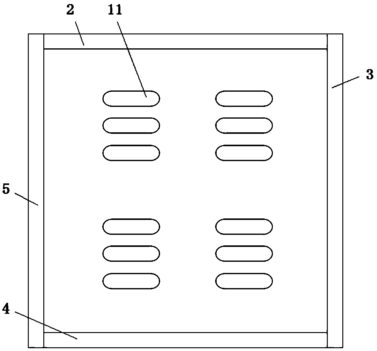 Curtain wall type protective board net