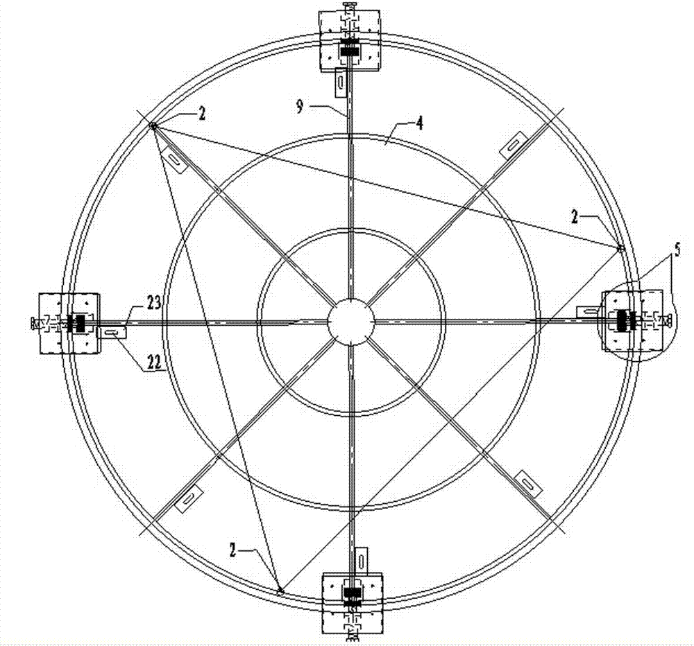 Device and method for accurately positioning spherical hinge