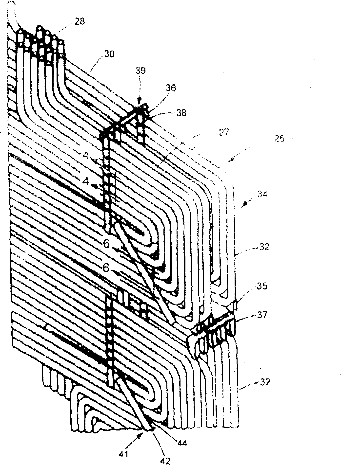 Frame of heat exchanger