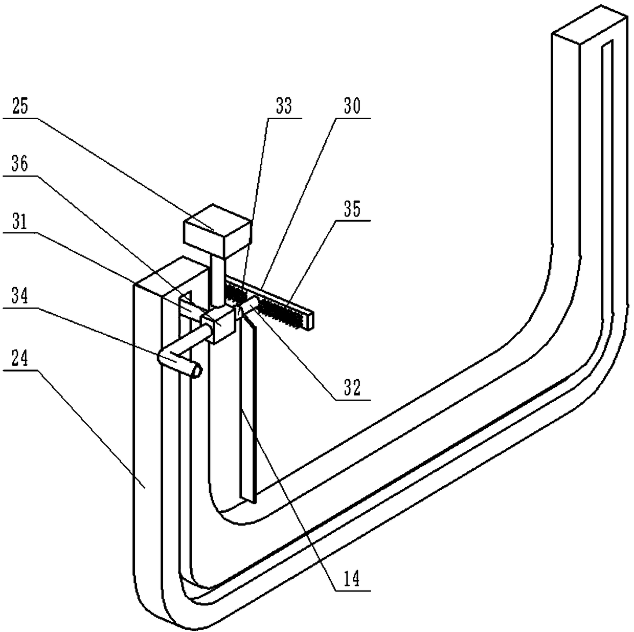 Feed slot cleaning equipment