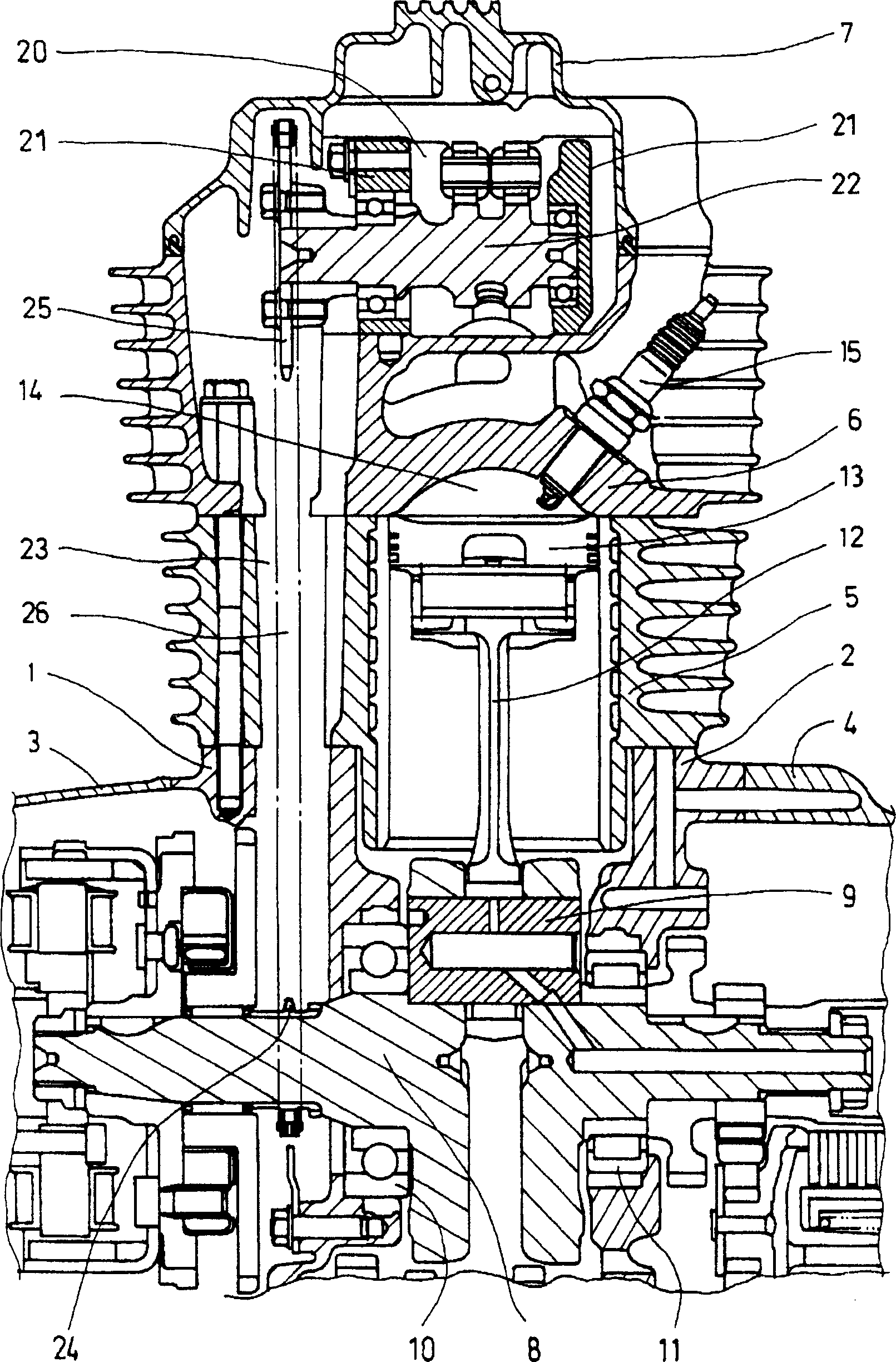 OHC overhead camshaft internal combustion enjine