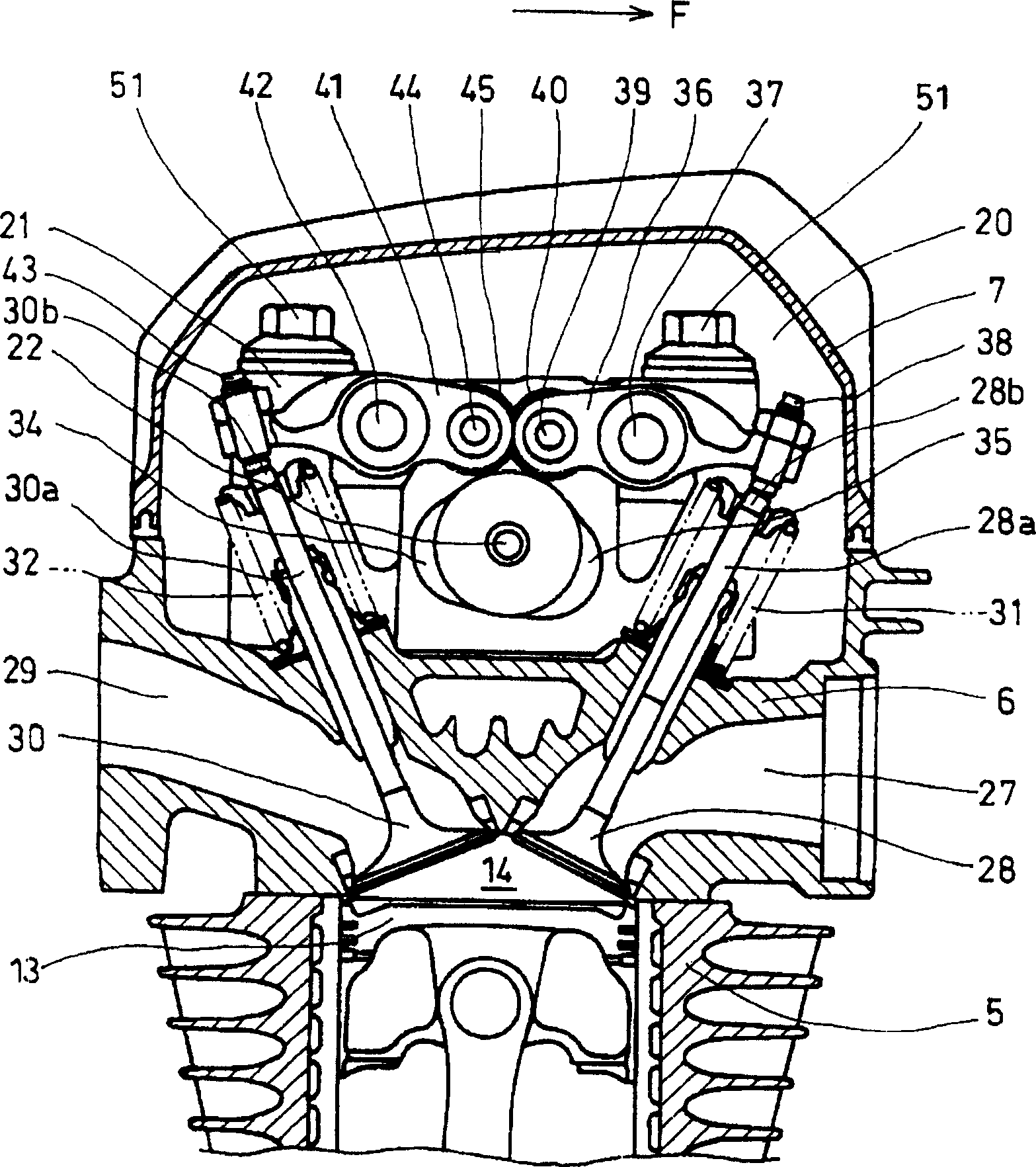 OHC overhead camshaft internal combustion enjine