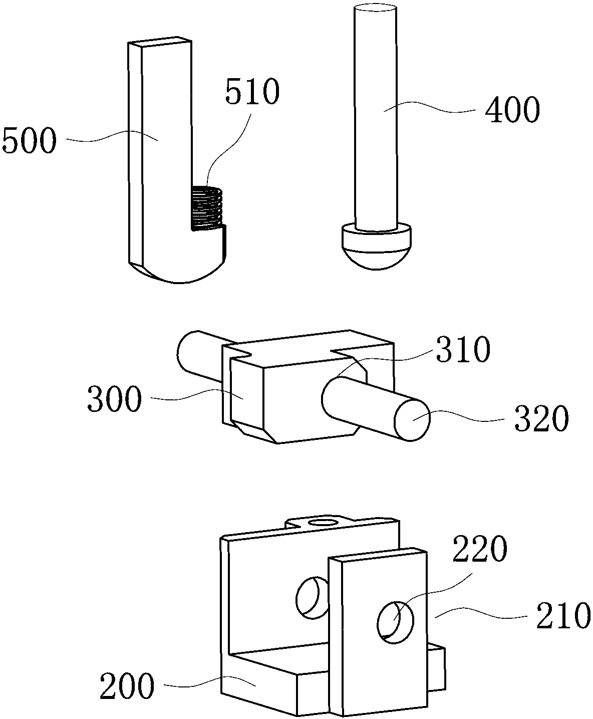 Two-color mold lap joint glue feeding mechanism